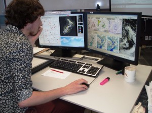 One of our 2014 graduate trainees working through a forecasting simulation.