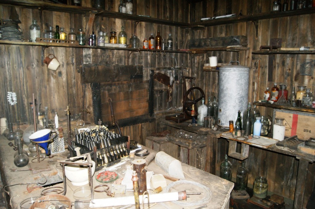 Interior of Scott's hut