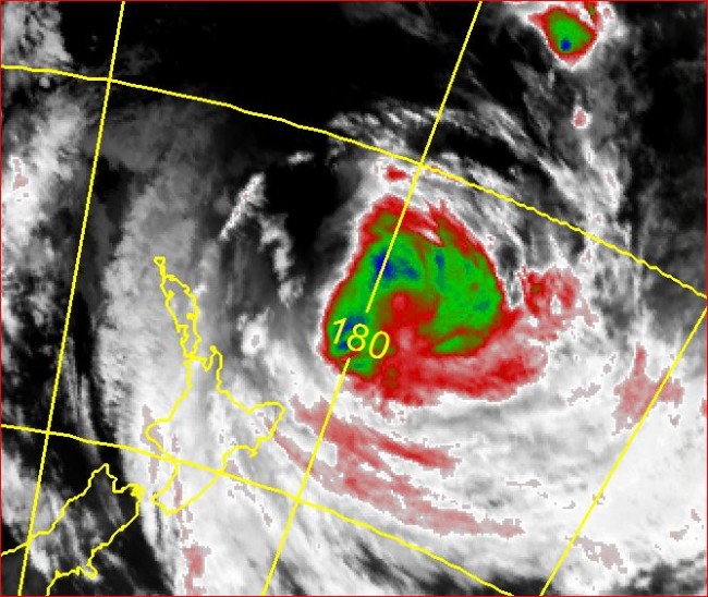 Infra red image at 11pm Sunday