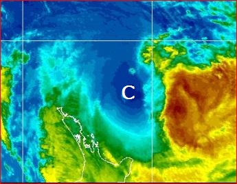 Infra red image from 1:30am local time