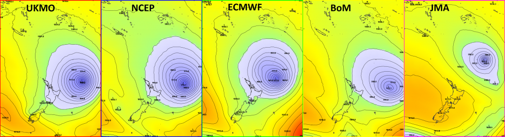 TC Pam multi-model 12UTC 15th March